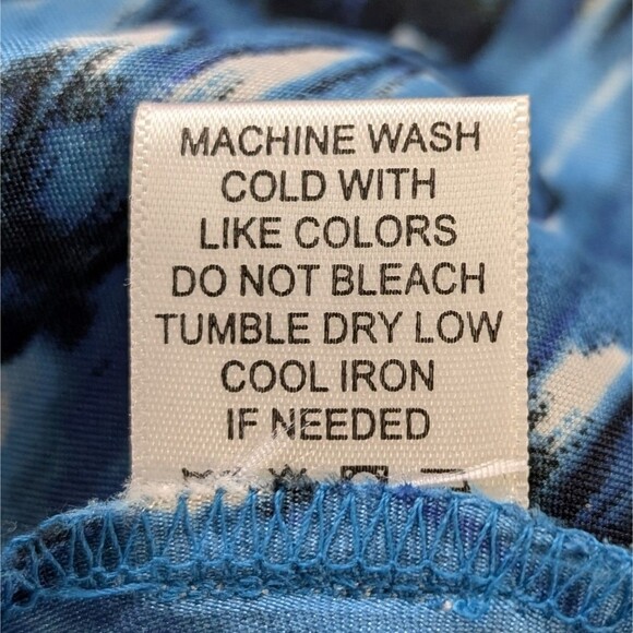 Her Destiny Midi Maxi Skirt Women's Petite PXL White/Blue Elastic Tie Waist Boho - Picture 5 of 12